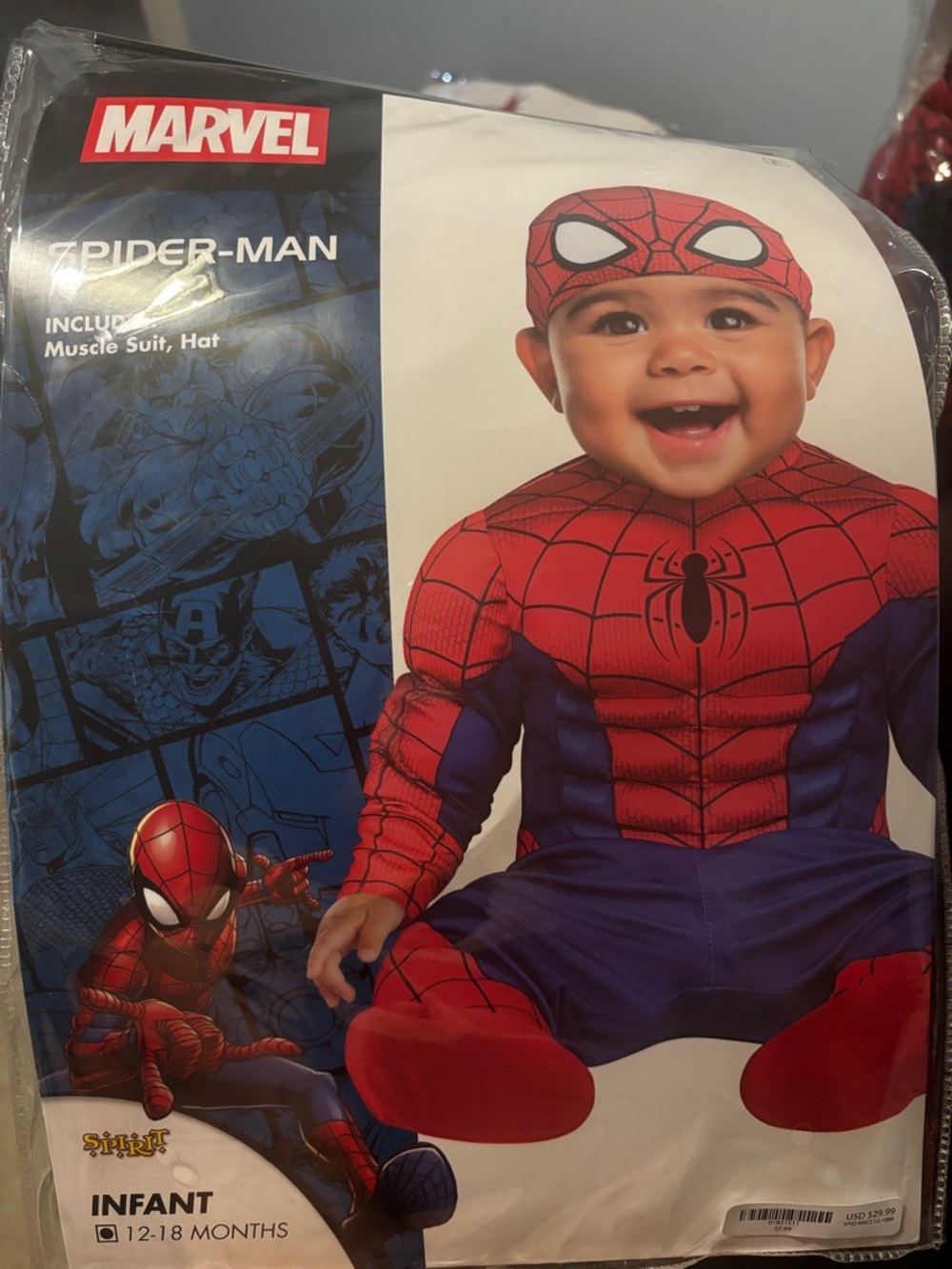 Marvel Spider-Man Infant Costume - Red & Blue